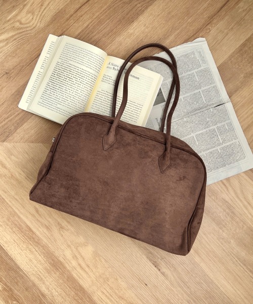 CLEA（クレア）の「【A4サイズ対応】スウェードライクボストンバッグ（ボストンバッグ・レディース・ベージュ/ブラック/ワインレッド/ブラウン・FREE）」の19枚目の写真