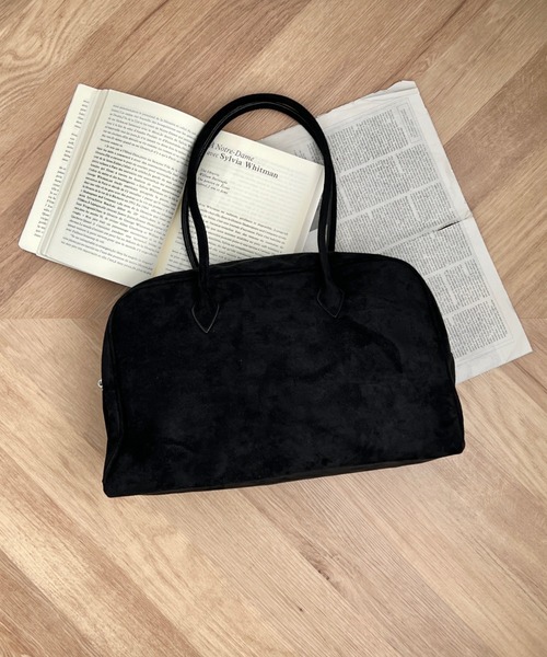 CLEA（クレア）の「【A4サイズ対応】スウェードライクボストンバッグ（ボストンバッグ・レディース・ベージュ/ブラック/ワインレッド/ブラウン・FREE）」の13枚目の写真