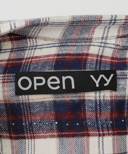 OPEN Yy(オープンワイワイ)の「【OPEN YY / オープンワイワイ】 Woven BEADED POCKET SHIRT YY254ST001(シャツ/ブラウス・レディース・レッド/ブラウン・SMALL/MEDIUM)」の10枚目の写真