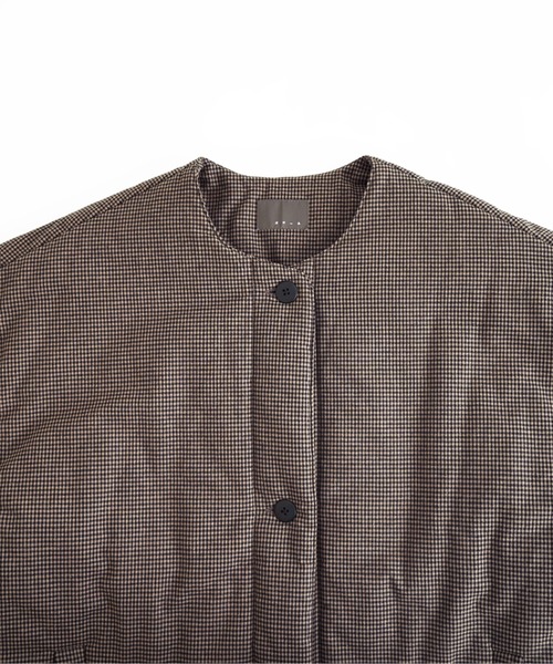 フォーカスウォームショートコート（ノーカラーコート）｜オローネ