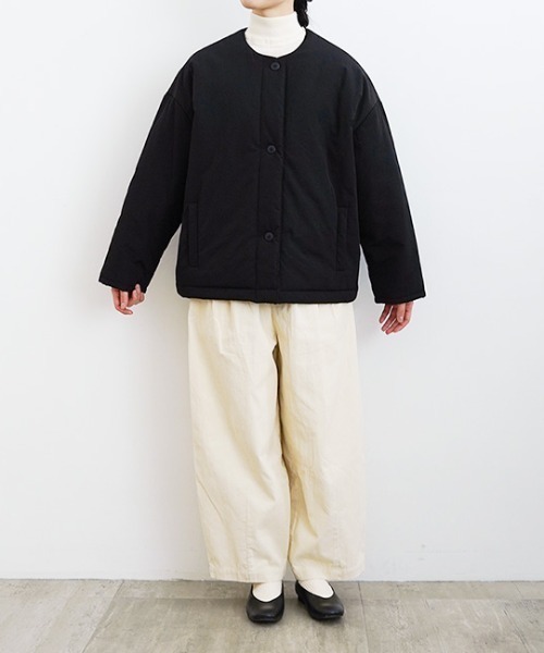 フォーカスウォームショートコート（ノーカラーコート）｜オローネ