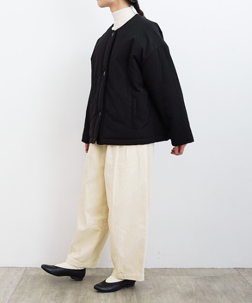 フォーカスウォームショートコート（ノーカラーコート）｜オローネ