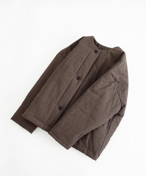 フォーカスウォームショートコート（ノーカラーコート）｜オローネ