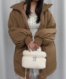 Lots of Love（ロッツオブラブ）の「ドロストスリーブスタンドカラーミドル丈中綿ブルゾン（ブルゾン）」