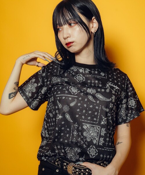 Subciety(サブサエティ)の「【WOMEN】Foot ball shirt(Tシャツ/カットソー・レディース・カモフラージュ/マルチ/ブラック・FREE)」の13枚目の写真