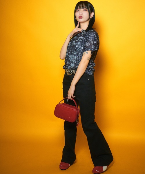 Subciety(サブサエティ)の「【WOMEN】Foot ball shirt(Tシャツ/カットソー・レディース・カモフラージュ/マルチ/ブラック・FREE)」の7枚目の写真