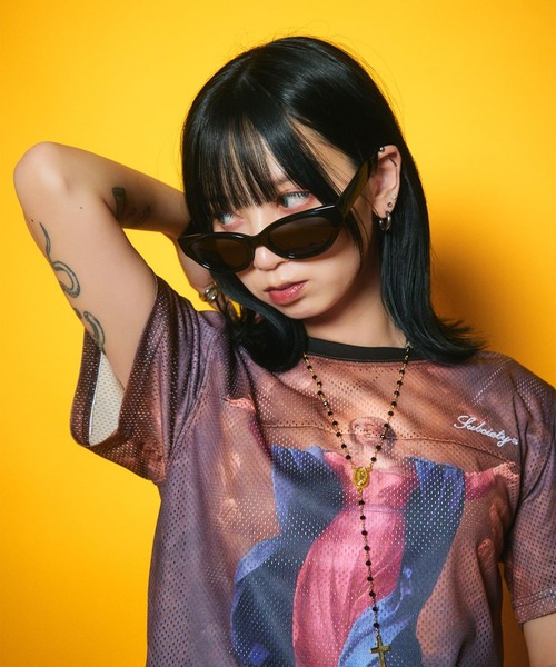 Subciety(サブサエティ)の「【WOMEN】Foot ball shirt(Tシャツ/カットソー・レディース・カモフラージュ/マルチ/ブラック・FREE)」の9枚目の写真