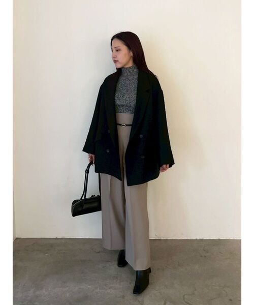 LAGUNAMOON（ラグナムーン）の「【WEB限定】メランジタートルニット（ニット/セーター・レディース・ベージュ/ライトグリーン/ブラック・FREE）」の10枚目の写真