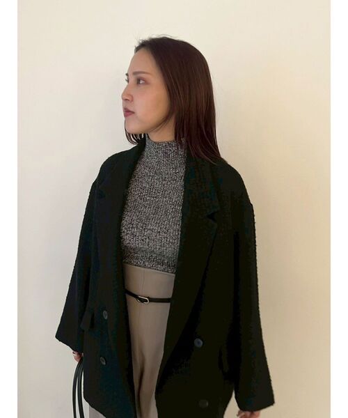 LAGUNAMOON（ラグナムーン）の「【WEB限定】メランジタートルニット（ニット/セーター・レディース・ベージュ/ライトグリーン/ブラック・FREE）」の11枚目の写真