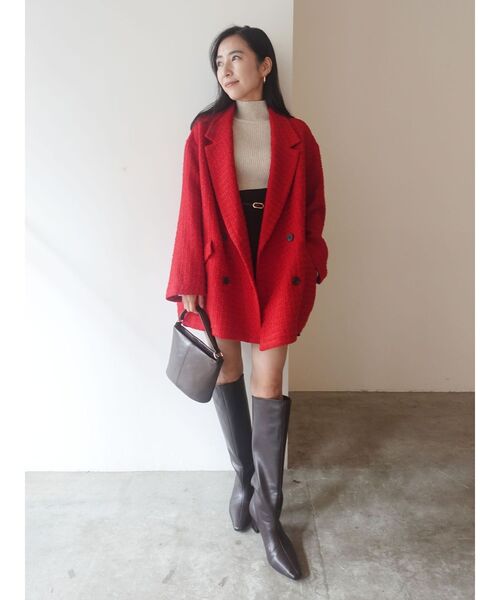 LAGUNAMOON（ラグナムーン）の「【WEB限定】メランジタートルニット（ニット/セーター・レディース・ベージュ/ライトグリーン/ブラック・FREE）」の15枚目の写真