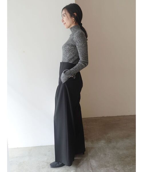 LAGUNAMOON（ラグナムーン）の「【WEB限定】メランジタートルニット（ニット/セーター・レディース・ベージュ/ライトグリーン/ブラック・FREE）」の17枚目の写真