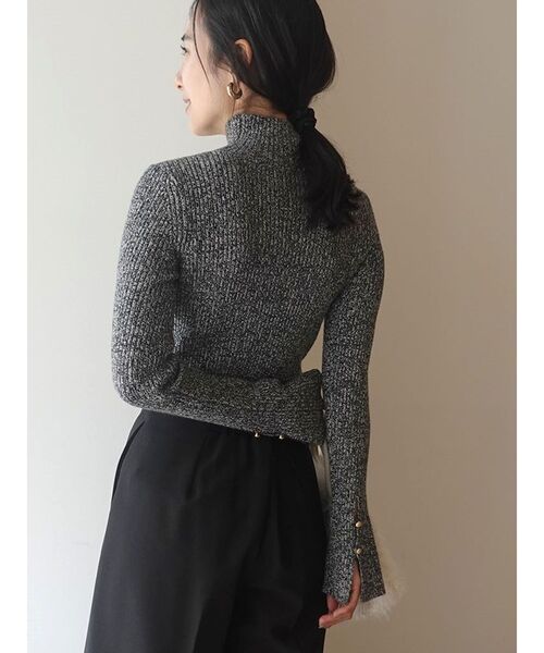 LAGUNAMOON（ラグナムーン）の「【WEB限定】メランジタートルニット（ニット/セーター・レディース・ベージュ/ライトグリーン/ブラック・FREE）」の20枚目の写真