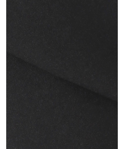 SUIT SQUARE(スーツスクエア)の「シングルチェスターコート ウールライクジャージーメルトン 無地(チェスターコート・レディース・ブラック・40(11号)/38(9号))」の2枚目の写真