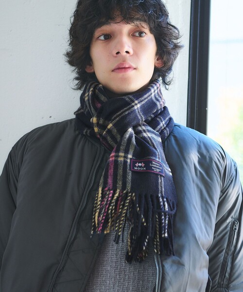 MOON＞チェック 50 マフラー（マフラー）｜green label relaxing