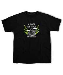 ESCAPEFROM（エスケープフロム）の「Yellow Noise Cat T-Shirt Black（Tシャツ/カットソー・メンズ）」