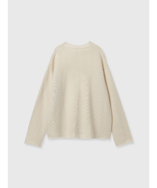 CREDONA（クレドナ）の「HAMILTON V NECK KNIT（ニット/セーター・レディース・グレー/アイボリー/ネイビー・FREE）」の17枚目の写真