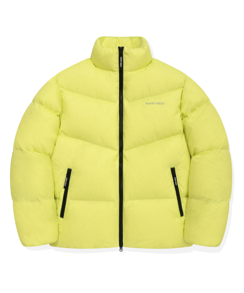 ナイロンダウンジャケットライム