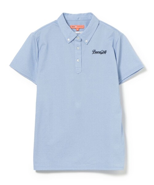 BEAMS GOLF(ビームスゴルフ)の「ORANGE LABEL / 鹿の子 ボタンダウン ポロシャツ(吸水速乾・UVカット)(ポロシャツ・レディース・サックスブルー/ネイビー・LARGE/MEDIUM/SMALL)」の16枚目の写真