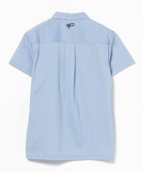 BEAMS GOLF(ビームスゴルフ)の「ORANGE LABEL / 鹿の子 ボタンダウン ポロシャツ(吸水速乾・UVカット)(ポロシャツ・レディース・サックスブルー/ネイビー・LARGE/MEDIUM/SMALL)」の20枚目の写真