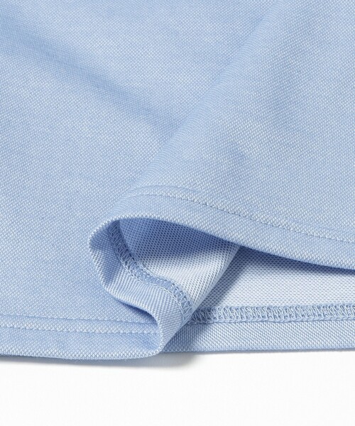 BEAMS GOLF(ビームスゴルフ)の「ORANGE LABEL / 鹿の子 ボタンダウン ポロシャツ(吸水速乾・UVカット)(ポロシャツ・レディース・サックスブルー/ネイビー・LARGE/MEDIUM/SMALL)」の3枚目の写真