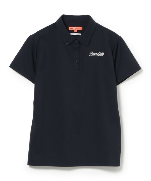 BEAMS GOLF(ビームスゴルフ)の「ORANGE LABEL / 鹿の子 ボタンダウン ポロシャツ(吸水速乾・UVカット)(ポロシャツ・レディース・サックスブルー/ネイビー・LARGE/MEDIUM/SMALL)」の4枚目の写真