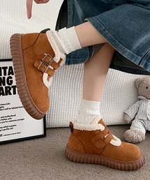 mebole（メボレ）の「ベルトショートスノーブーツ（ブーツ・レディース）」