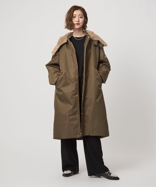 セール】【別注】＜upper hights for conte＞ミリタリー ロングコート