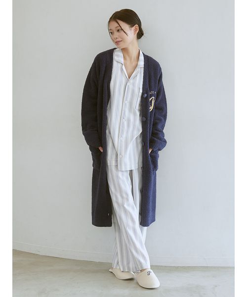 セール】先染めストライプロングパンツ（ルームウェア/パジャマ