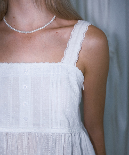 ROSEFRANTZ（ロゼフランツ）の「Pintuck Sleeveless Blouse [White]（シャツ/ブラウス・レディース・ホワイト・OS）」の2枚目の写真
