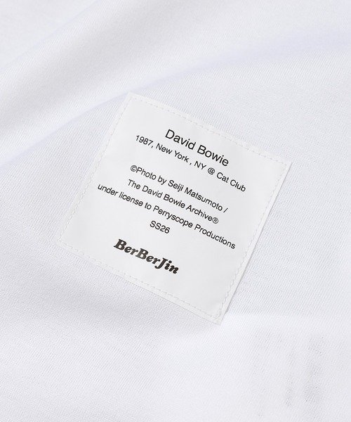 eYe JUNYA WATANABE MAN（アイジュンヤワタナベマン）の「『BerBerJin』W-NAME 「David Bowie」PRINT TEE（Tシャツ/カットソー・メンズ・ホワイト・S/M/L/XL）」の4枚目の写真