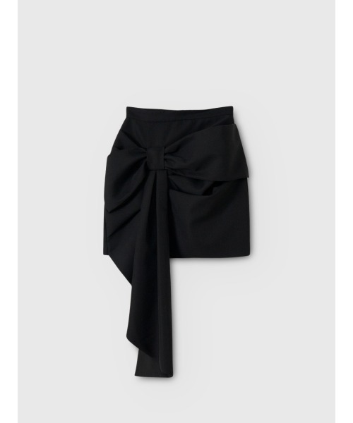 EIMY ISTOIRE（エイミーイストワール）の「フロントリボンミニスカート（スカート・レディース・アイボリー/ブラック・F）」の13枚目の写真