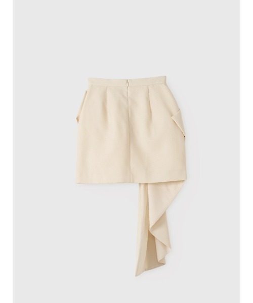 EIMY ISTOIRE（エイミーイストワール）の「フロントリボンミニスカート（スカート・レディース・アイボリー/ブラック・F）」の15枚目の写真