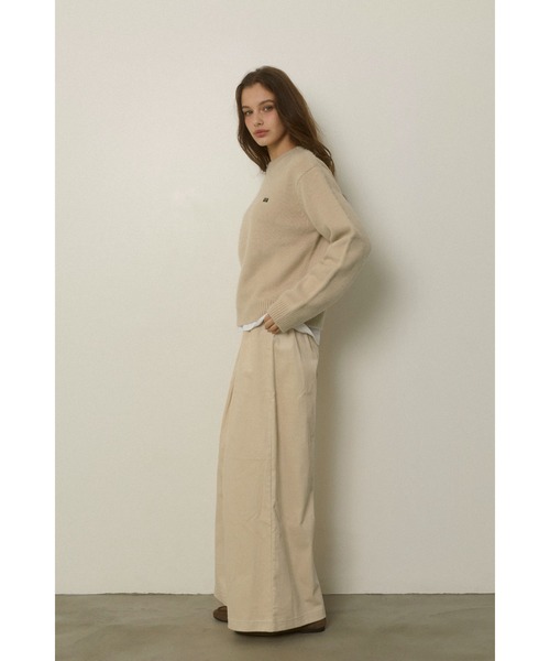 ALEXIA STAM（アリシアスタン）の「Corduroy Tuck Pants /コーデュロイタックパンツ（その他パンツ・レディース・ネイビー/アイボリー・S/M）」の12枚目の写真