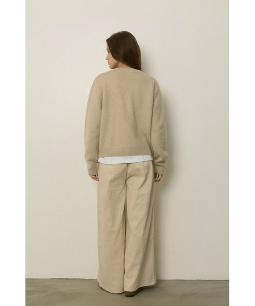 ALEXIA STAM（アリシアスタン）の「Corduroy Tuck Pants /コーデュロイタックパンツ（その他パンツ・レディース・ネイビー/アイボリー・S/M）」の13枚目の写真