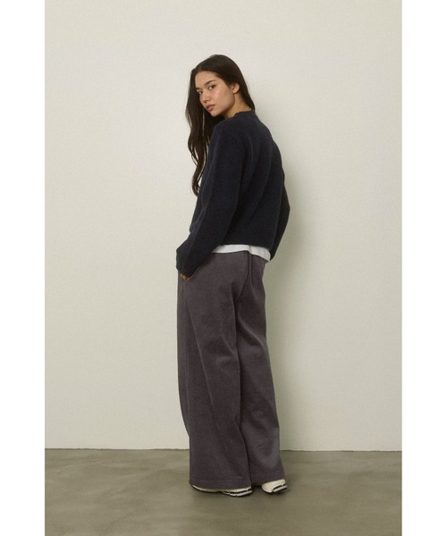 ALEXIA STAM（アリシアスタン）の「Corduroy Tuck Pants /コーデュロイタックパンツ（その他パンツ・レディース・ネイビー/アイボリー・S/M）」の19枚目の写真