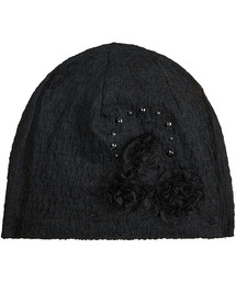 FLAREUP | Ruffle Shirring Beanie (FL-740_Black)(ニットキャップ/ビーニー)