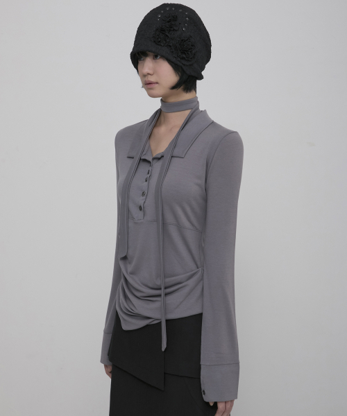 FLAREUP（フレアアップ）の「Ruffle Shirring Beanie (FL-740_Black)（ニットキャップ/ビーニー・レディース・ブラック・OS）」の10枚目の写真