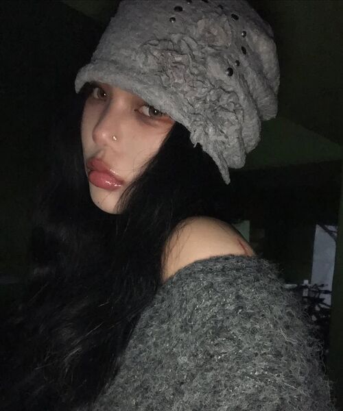 FLAREUP（フレアアップ）の「Ruffle Shirring Beanie (FL-740_Black)（ニットキャップ/ビーニー・レディース・ブラック・OS）」の18枚目の写真