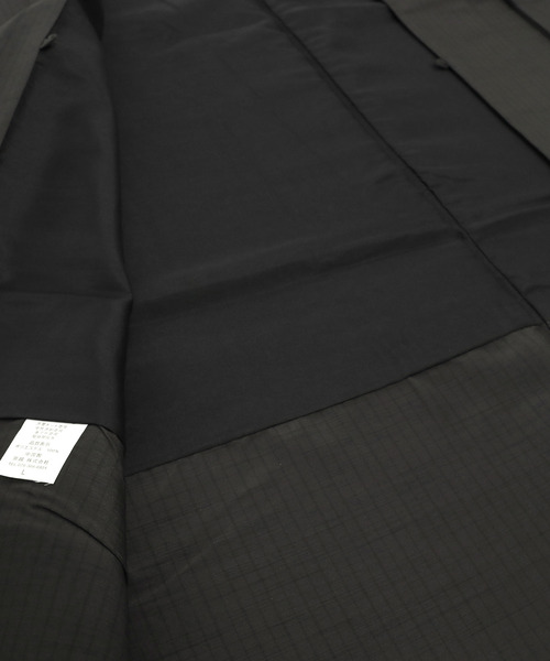 KYOETSU（キョウエツ）の「洗えるメンズ縞柄袷羽織（着物・メンズ・ブラック/ボルドー/ネイビー/ダークグレー・L/S/3L/LL/M）」の16枚目の写真