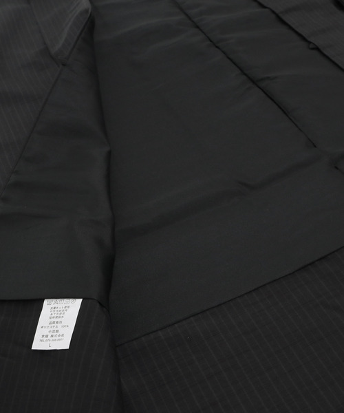 KYOETSU（キョウエツ）の「洗えるメンズ縞柄袷羽織（着物・メンズ・ブラック/ボルドー/ネイビー/ダークグレー・L/S/3L/LL/M）」の9枚目の写真