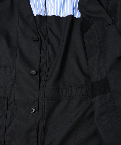 COMME des GARCONS HOMME(コム デ ギャルソン・オム)の「YARN-DYED POLYESTER 3-BUTTON JACKET(テーラードジャケット・メンズ・ブラック/ネイビー・XS/S/M/L)」の4枚目の写真