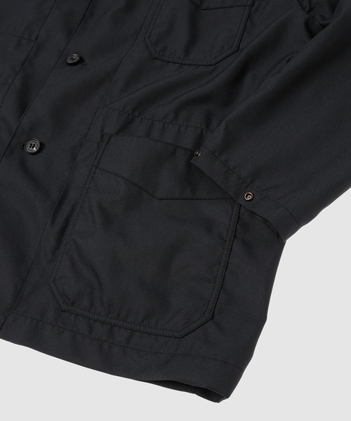 COMME des GARCONS HOMME(コム デ ギャルソン・オム)の「YARN-DYED POLYESTER 3-BUTTON JACKET(テーラードジャケット・メンズ・ブラック/ネイビー・XS/S/M/L)」の6枚目の写真