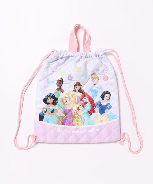 Disney(ディズニー)の「Disney/ディズニー プリンセス キルトナップサック(バックパック/リュック・キッズ・ピンク・ONE SIZE)」の1枚目の写真