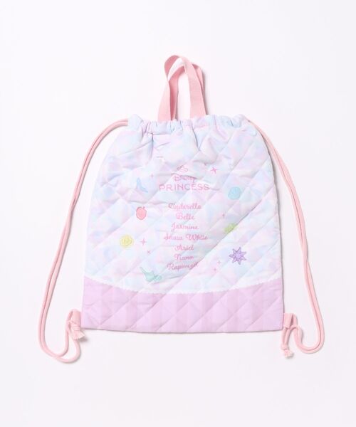 Disney(ディズニー)の「Disney/ディズニー プリンセス キルトナップサック(バックパック/リュック・キッズ・ピンク・ONE SIZE)」の2枚目の写真
