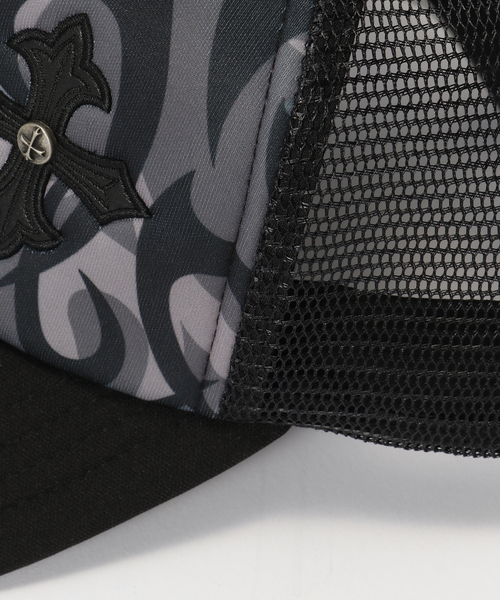 SUPPLIER（サプライヤー）の「SUPPLIER / サプライヤー Tribal Camo Mesh Cap（キャップ・メンズ・ブラック・FREE）」の4枚目の写真