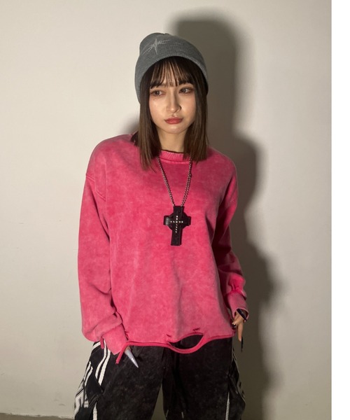 .KOM(ドットコム)の「A'GEM/9 × .kom 『.KOMZ/ドットケーオーエムゼット』 デザインスエット(スウェット・レディース・ピンク/ブラック/グレー・FREE)」の19枚目の写真
