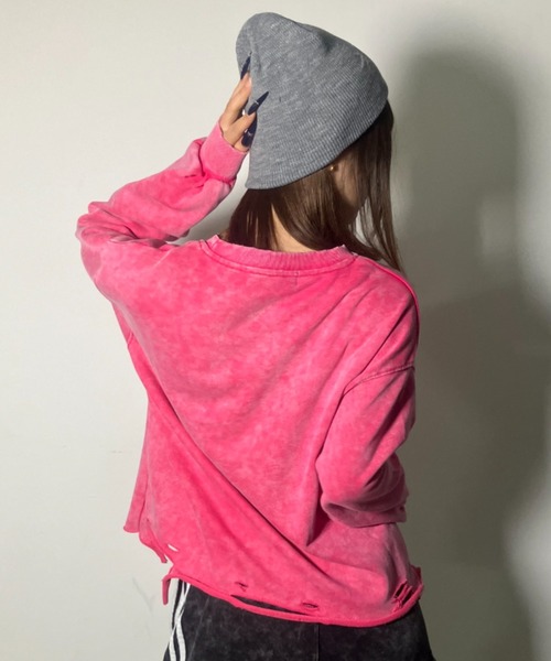 .KOM(ドットコム)の「A'GEM/9 × .kom 『.KOMZ/ドットケーオーエムゼット』 デザインスエット(スウェット・レディース・ピンク/ブラック/グレー・FREE)」の20枚目の写真