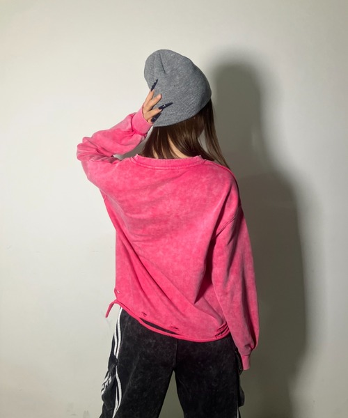 .KOM(ドットコム)の「A'GEM/9 × .kom 『.KOMZ/ドットケーオーエムゼット』 デザインスエット(スウェット・レディース・ピンク/ブラック/グレー・FREE)」の21枚目の写真