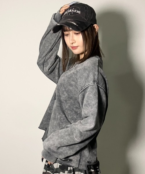 .KOM(ドットコム)の「A'GEM/9 × .kom 『.KOMZ/ドットケーオーエムゼット』 デザインスエット(スウェット・レディース・ピンク/ブラック/グレー・FREE)」の7枚目の写真