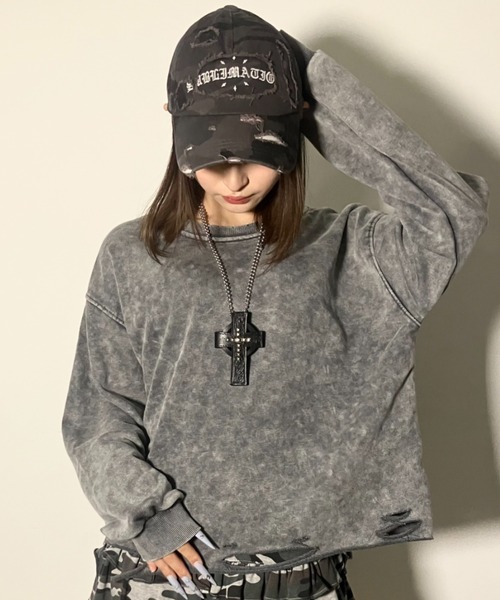 .KOM(ドットコム)の「A'GEM/9 × .kom 『.KOMZ/ドットケーオーエムゼット』 デザインスエット(スウェット・レディース・ピンク/ブラック/グレー・FREE)」の5枚目の写真
